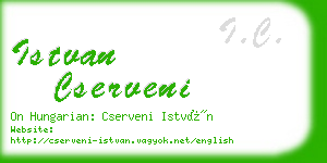 istvan cserveni business card